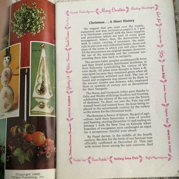 Christmas Decor  Crafts Booklet -Ornaments -Nativity -TreeTrim -Wreaths -Snowmen - Picture 3 of 6